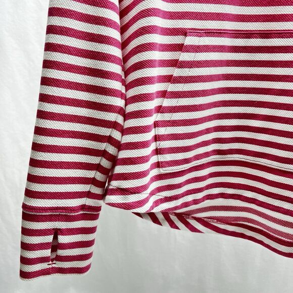 Vineyard Vines Quarter Zip Women’s Small Pink Striped Performance Pullover - Picture 2 of 8